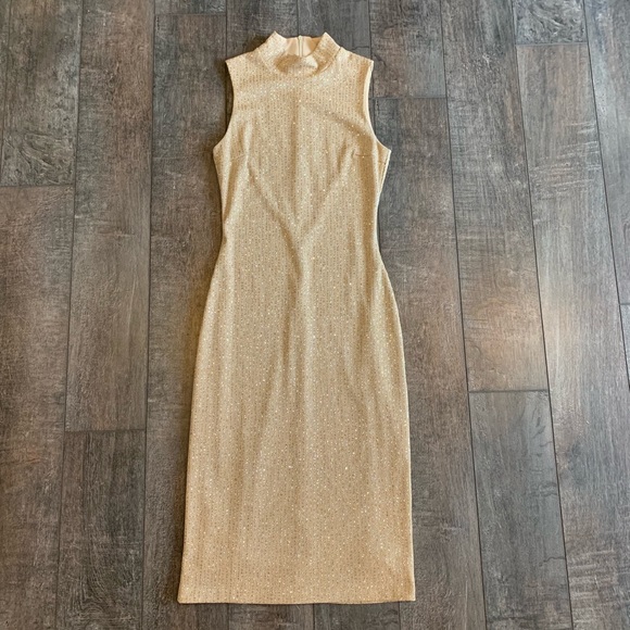 sparkly bodycon midi dress